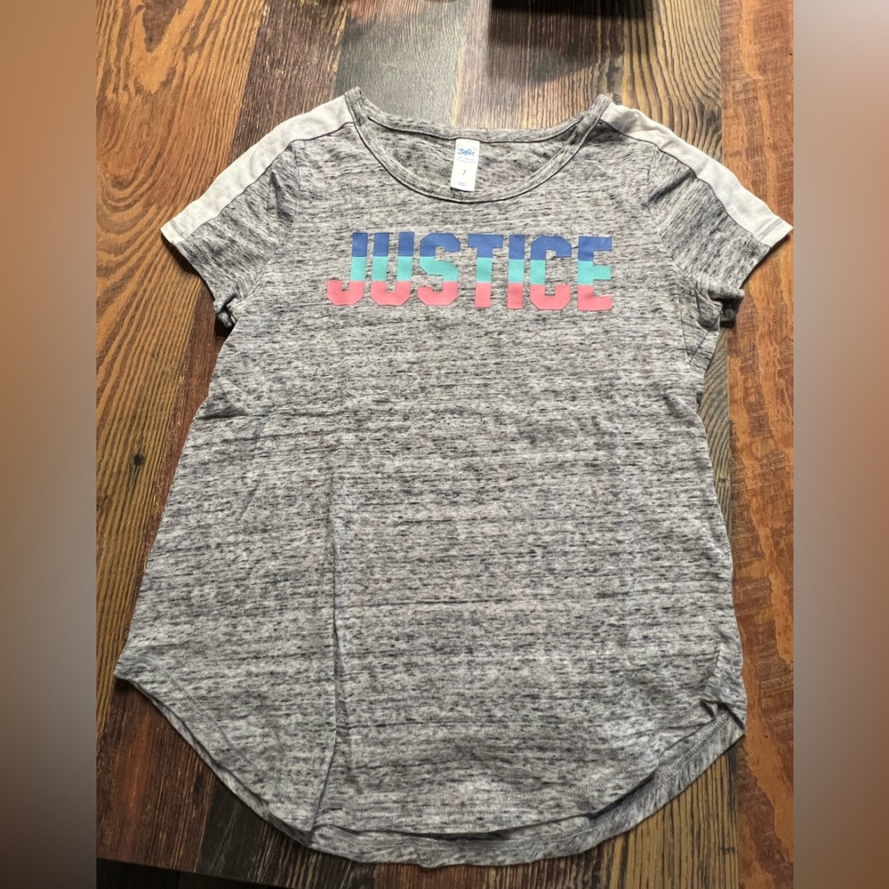 Justice Girls Size 7 Athletic Shirt